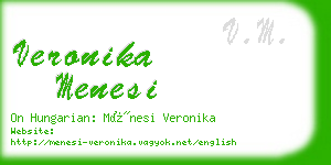 veronika menesi business card